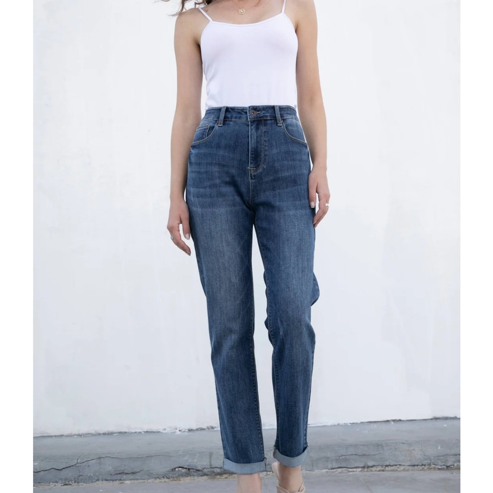 Bamboo Denim high rise ankle stretch jeans size 11